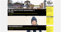 Desktop Screenshot of botkyrkakonsthall.se